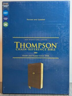 NIV Comfort Print, Thompson-Chain, Leathersoft, Brown