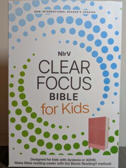 NIrV Clear Focus Bible for Kids, Leathersoft, Pink