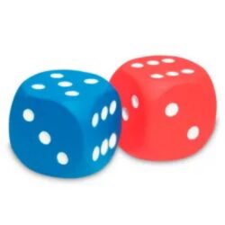 Learning Resources Soft Foam Dot Dice, Set of 2