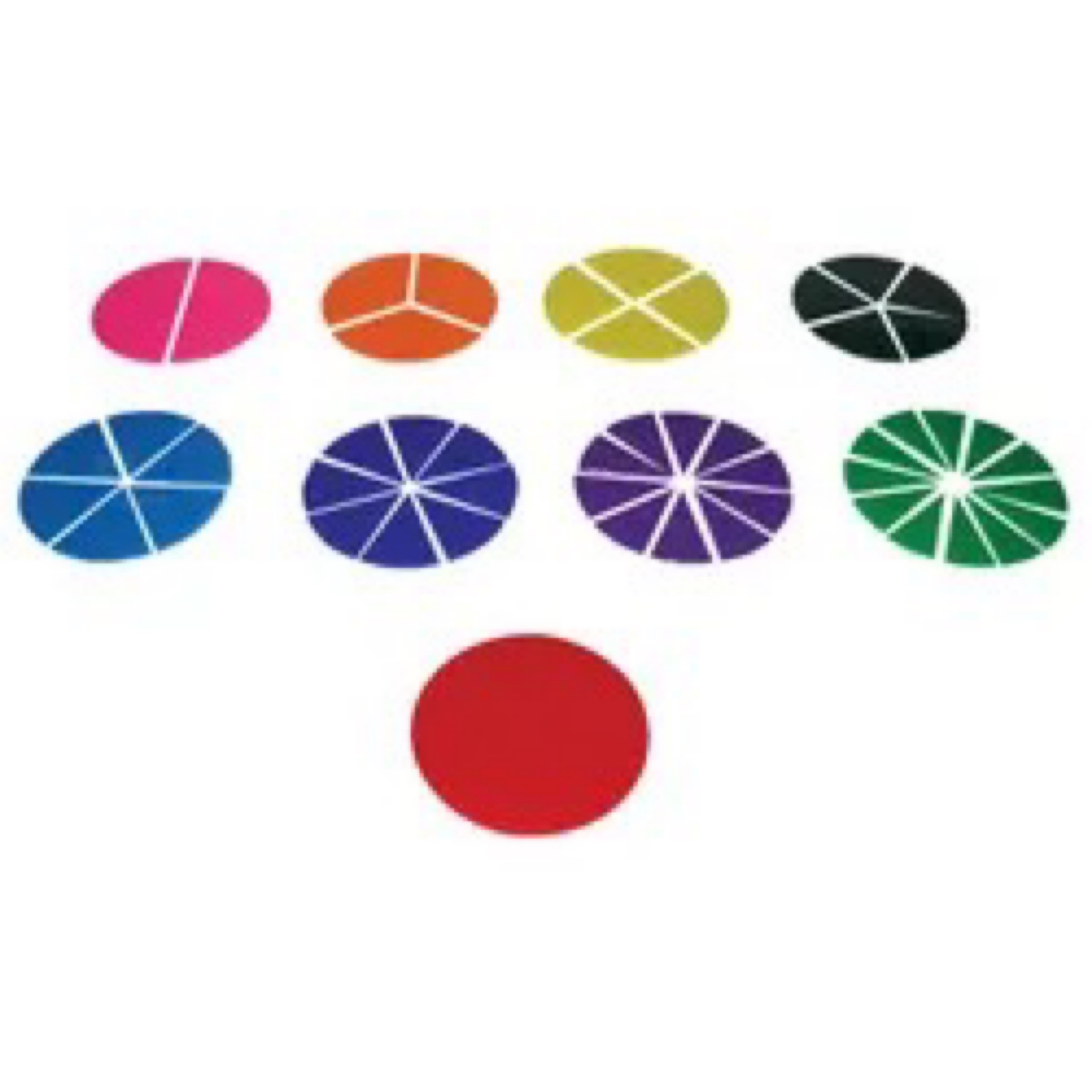 School Smart Fraction Circles, Set of 51