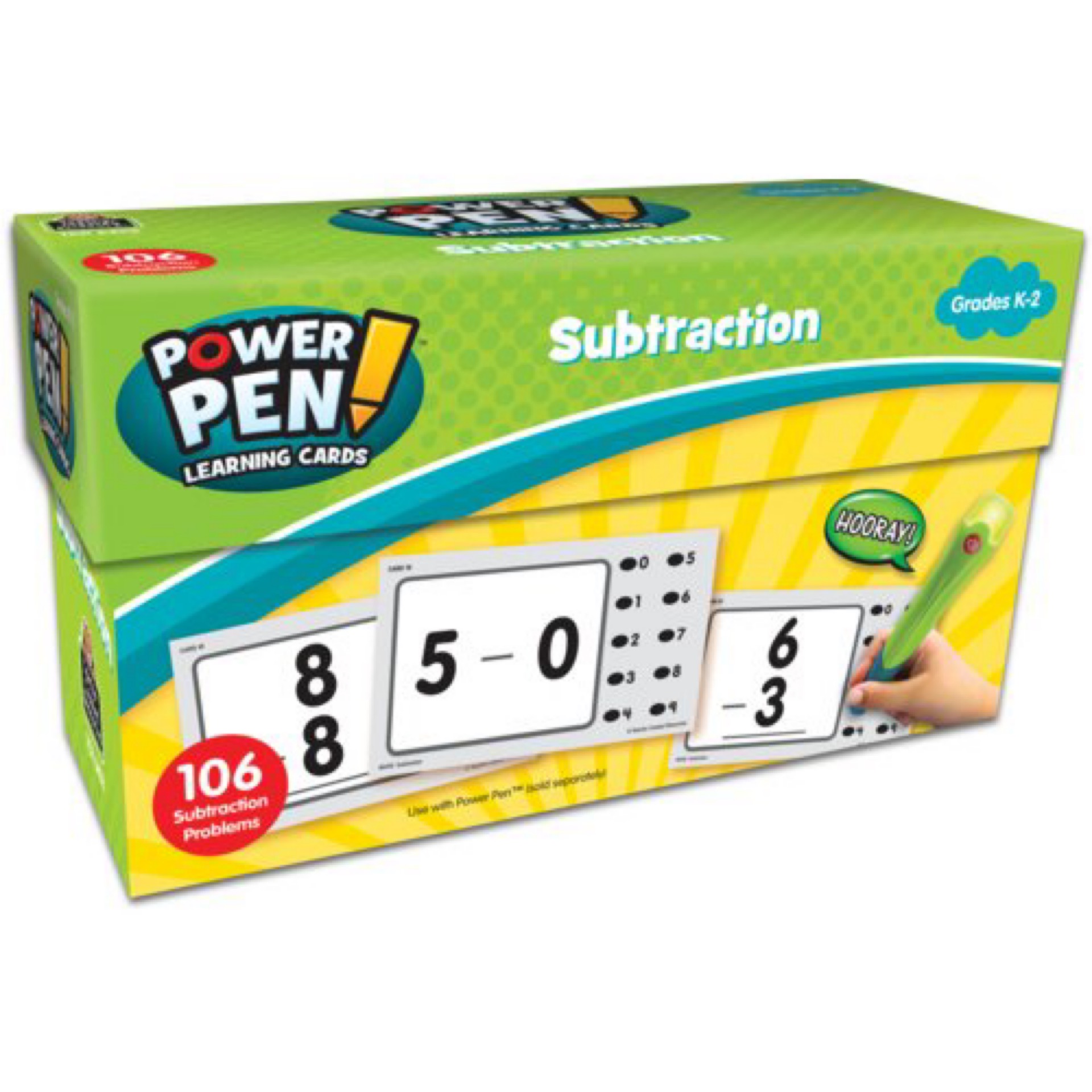 Teacher Created Resources Power Pen Learning Cards, Subtraction, Grades K to 2
