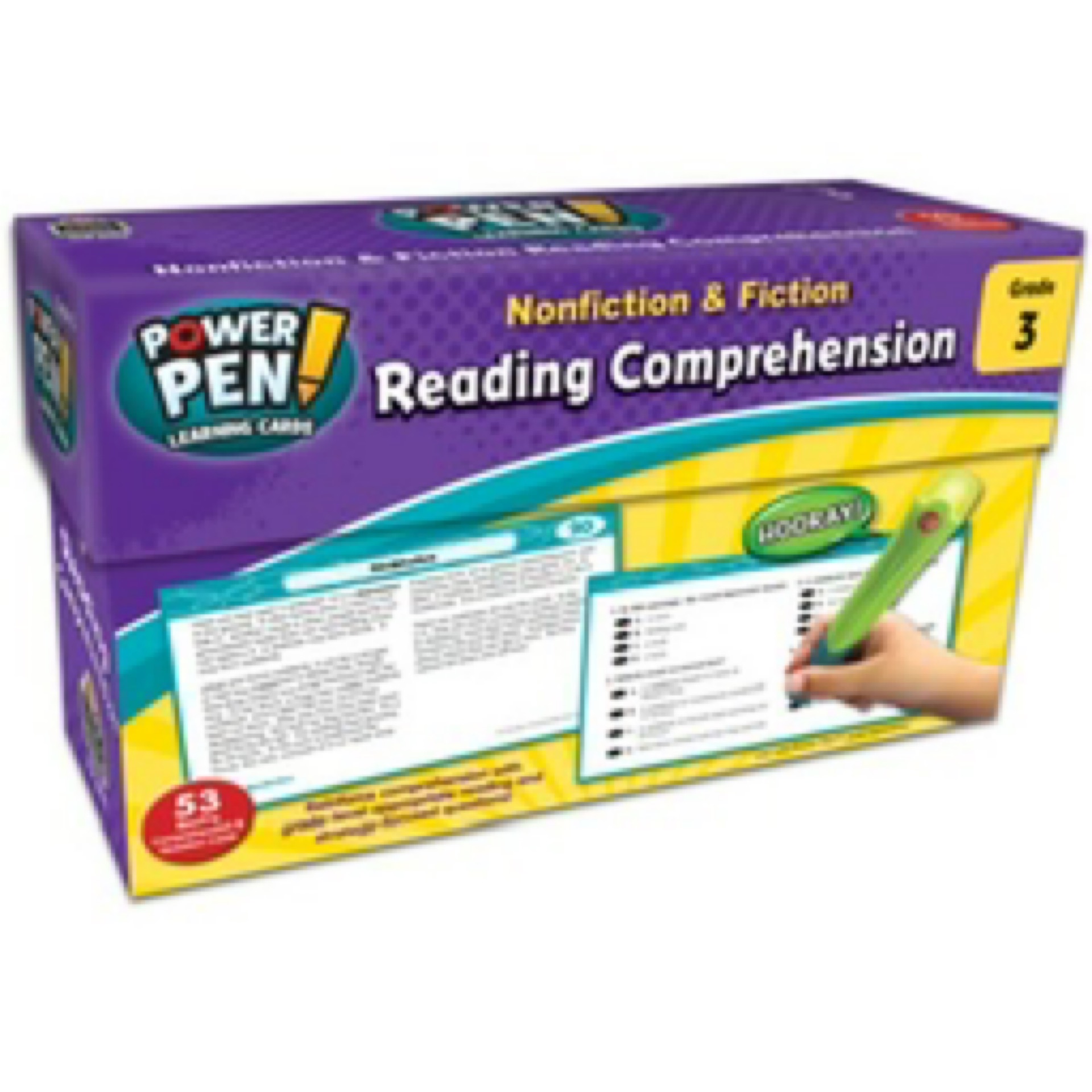 Teacher Created Resources Power Pen Learning Cards Reading Comprehension, Grade 3