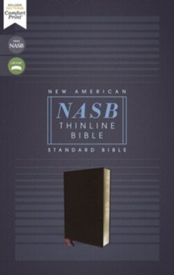 NASB 1995, Thinline, Leathersoft, Black