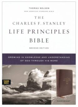 NASB Life Principles Bible, Index, Leathersoft, Burgundy