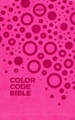 NKJV Color Code Bible for Kids, Leathersoft, Pink