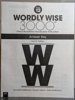 Wordly Wise 3000 Book 12 Answer Key