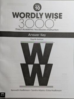 Wordly Wise 3000 Book 10 Answer Key