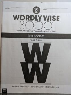 Wordly Wise 3000 Book 2 Test Booklet