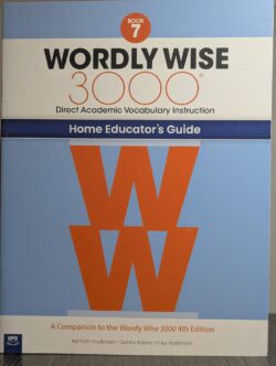 Wordly Wise 3000 Book 7 Home Educator’s Guide
